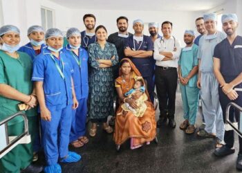seven month baby suffering from rare disease esophageal duplication cyst in udaipur
