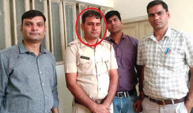 udaipur acb arrest police constable savina thana for taking bribe