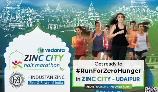 Udaipur Zinc City gears up for the inaugural Vedanta Zinc City Half Marathon registration starts