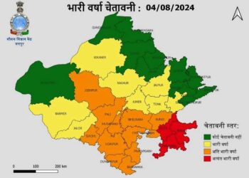 Very Heavy Rainfall in Bikaner Kolayat
