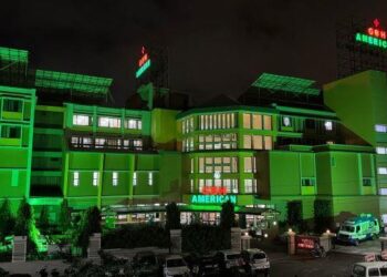 udaipur gbh hospital decoration with green light in the honour of organ doners