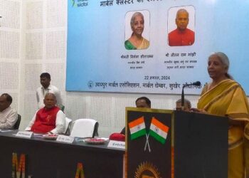 union finance minister nirmala sitharaman meets marble businessman in udaipur