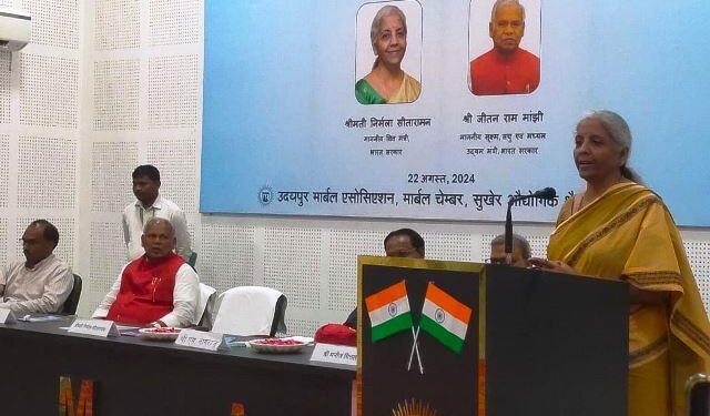 union finance minister nirmala sitharaman meets marble businessman in udaipur