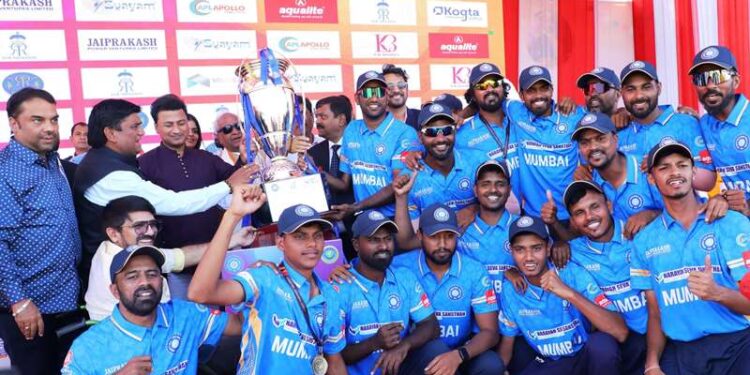 4th physical disability t20 cricket championship mumbai won championship trophy