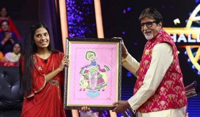 Anushree of Badi Sadri chittorgarh won 6 lakh 80 thousand in Kaun Banega Crorepati