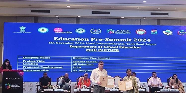Hindustan Zinc to Invest Rs 36 Crore to bolster child education in Rajasthan