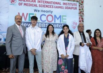 white coat ceremony for MBBS 2024 batch in AIIMS udaipur
