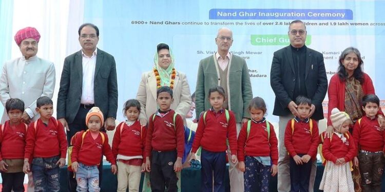 हिन्दुस्तान जिंक ने राजसमंद में 31 नंद घर आधुनिक आंगनवाड़ियों का किया शुभारंभ