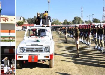 76th republic day state level program celebration at gandhi ground udaipur