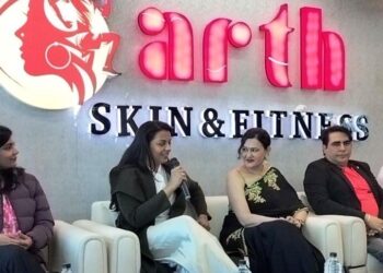 Actress and model Mugdha Godse visited arth Diagnostic and Skin-Fit Center in Udaipur
