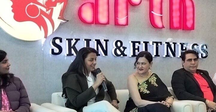 Actress and model Mugdha Godse visited arth Diagnostic and Skin-Fit Center in Udaipur