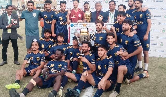 Mohan Kumar Mangalam MKM Football Tournament 2025 Kashmir United FC won the trophy