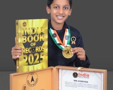 Taksh jain from Udaipur created world record