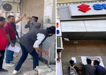 udaipur nagar nigam seized many showrooms and shops