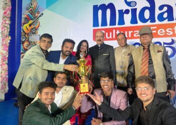 aiims udaipur mridang 2025 end with students cultural performance