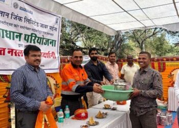 hindustan zinc samadhan project advanced breed calf exhibition in zawar udaipur