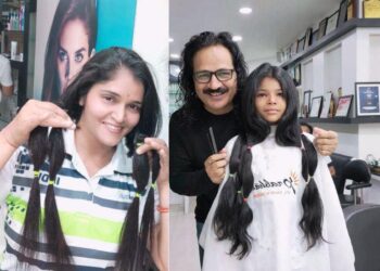 national hair donation day on 7 march more than 2000 women donate their long hair for cancer patient wigs