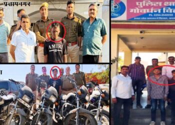 udaipur police arrest chain snatcher and theft gang accused seizes 5 bikes