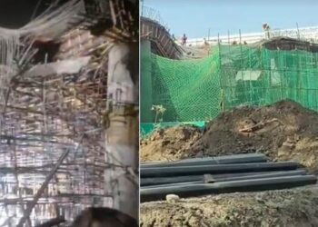 Under-construction roof collapses at Dabok airport 3 workers injured -1