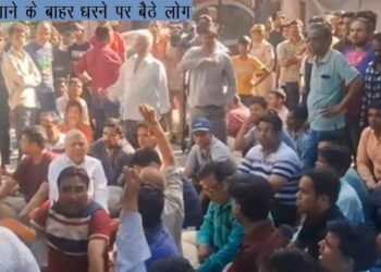 jaipur hit and run case three died and many injured, driver arrested people protest against this incident