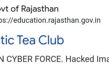 rajasthan education department website hacked