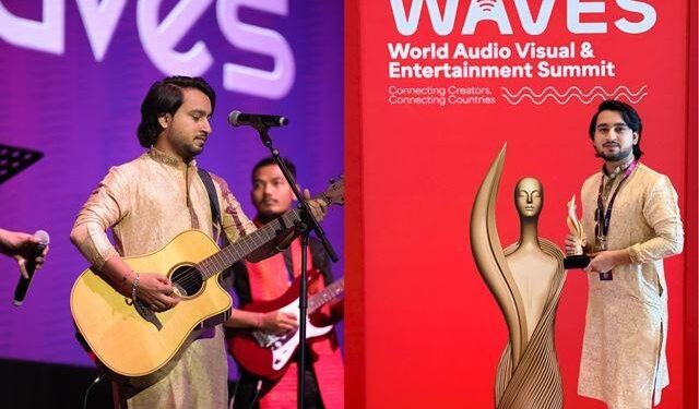 singer Sonu Sharma from Udaipur performed in World Audio Visual and Entertainment Summit 2025