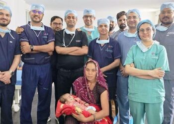 udaipur PMCH doctors done Successful surgery of rare melanotic neuroectodermal tumor of 42 day old infant