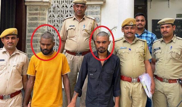 udaipur kurabad police arrest two accused of loot with old woman