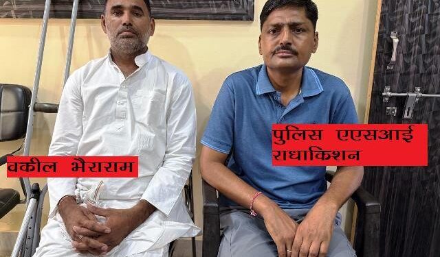 jodhpur acb arrest asi of phalodi police station and a advocate for taking 25000 rs bribe