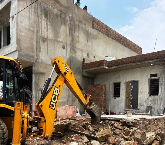 UDA demolished illegal constructions from the roopsagar