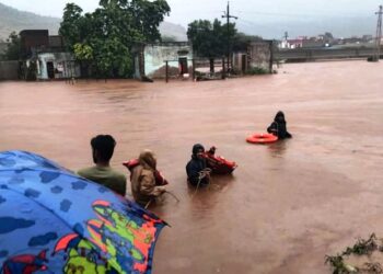 Flood situation in many places in Rajasthan