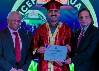 Geetanjali Medical College Dr. Rishi Sharma got honor in international conference
