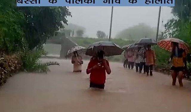extremly heavy-rainfal-in-bassi-chittorgarh