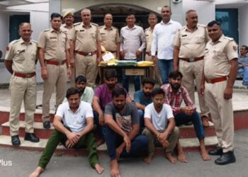udaipur pratap nagar police arrest seven in Online betting game running from Dubai