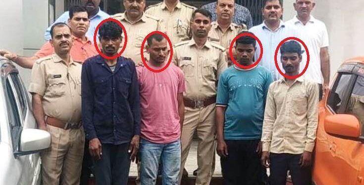 udaipur pratap nagar police bust diesel stealing Gang from trucks at highway four accused arrested