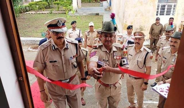 DGP rajeev Sharma udaipur range visit inspection PTS Kherwara
