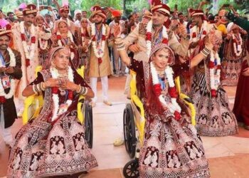 Narayan Seva Sansthan 44th Divyang mass wedding ceremony concludes 51 couples enters golden married life