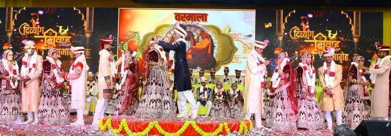 Narayan Seva Sansthan 44th Divyang mass wedding ceremony concludes 51 couples enters golden married life