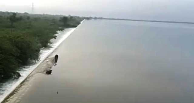 Vallabhnagar dam overflow