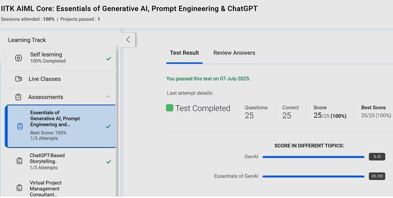 arth ceo dr. arvinder singh hat-trick of 100 percent dr. arvinder singh scoring 100% marks in AI program of IIT Kanpur to creat history -1