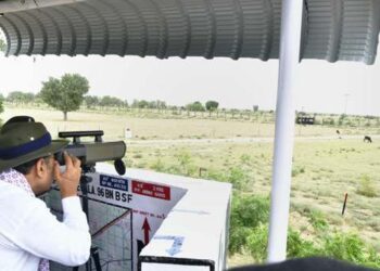 CM Rajasthan Bhajan Lal Sharma BSF Kodewala Out Post visit