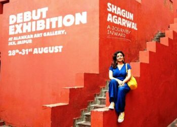 chitrayan journey through art Exhibition artists Shagun Agarwal jaipur