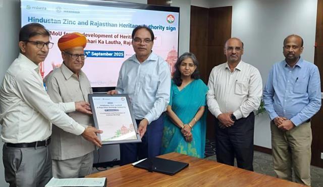 Hindustan Zinc rs 85 Crore MoU with Rajasthan Heritage Authority for restoration of Poonchari ka Lautha, Deeg rajasthan