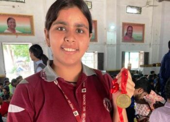 udaipur Aaradhya Sen won gold medal in Taekwondo district level competition