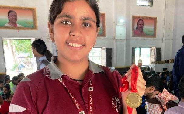 udaipur Aaradhya Sen won gold medal in Taekwondo district level competition
