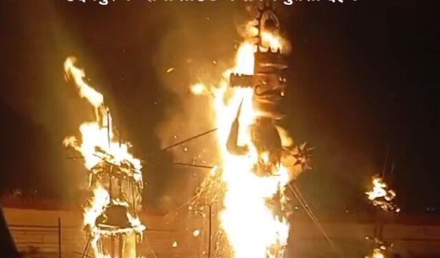 Dussehra ravan dahan udaipur