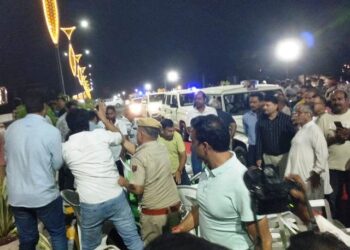 udaipur UDH Minister program Uproar BJP leaders beats Congress worker