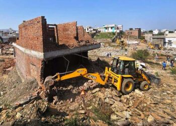 UDA demolished illegal constructions near Balicha bypass udaipur
