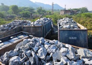 illegally transporting masonry stone in rajasthan