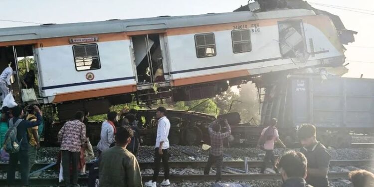 Bilaspur train accident Passenger train and goods train collide